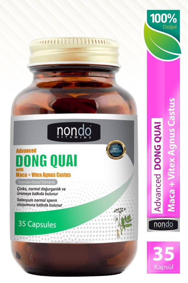 Dong Quai 35 Capsules (MACA PANAX GINSENG, VITEX AGNUS CASTUS, GINKGO BILOBA, L-ARGININE, SELENIUM) - 1