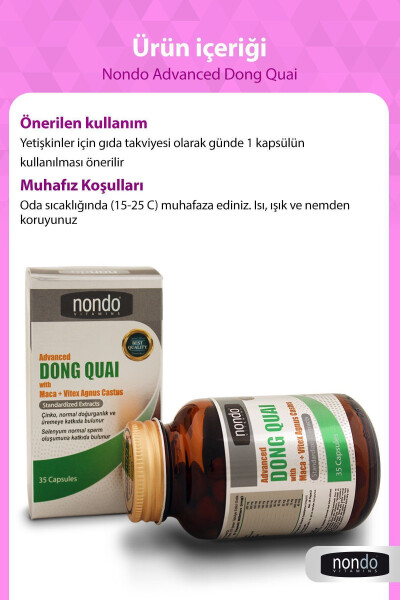 Dong Quai 35 Kapsül (MACA PANAX GİNSENG, VİTEX AGNUS CASTUS, GİNKO BİLOBA, L-ARGİNİNE, SELENYUM) - 4