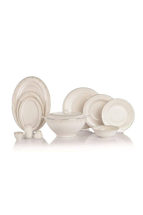 Dora Dinner Set - 60 Pieces. Platinum - 2