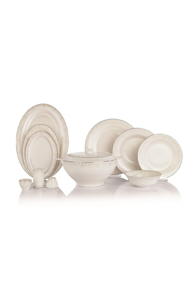 Dora Dinner Set - 60 Pieces. Platinum - 4