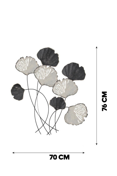 Doreart Black&white Clover Metal Wall Art, Home Office Wall Panel Ch113-2 - 4