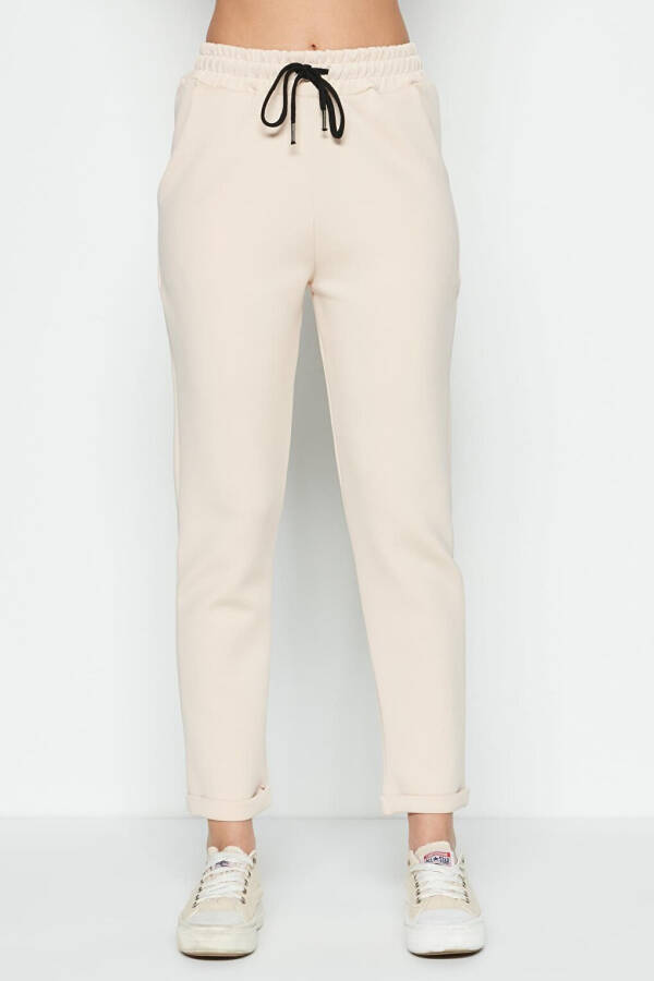 Double Cuff Sweatpants 807 Cream - 4