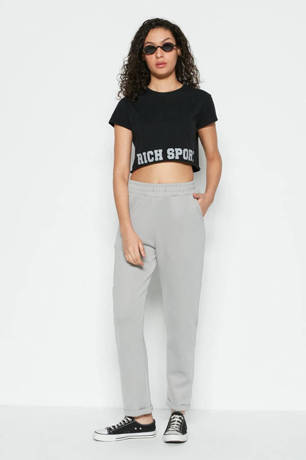 Double Cuff Sweatpants 807 Grey - 1