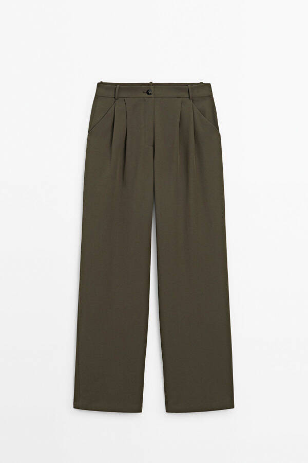 Double pleat straight fit pants - 6