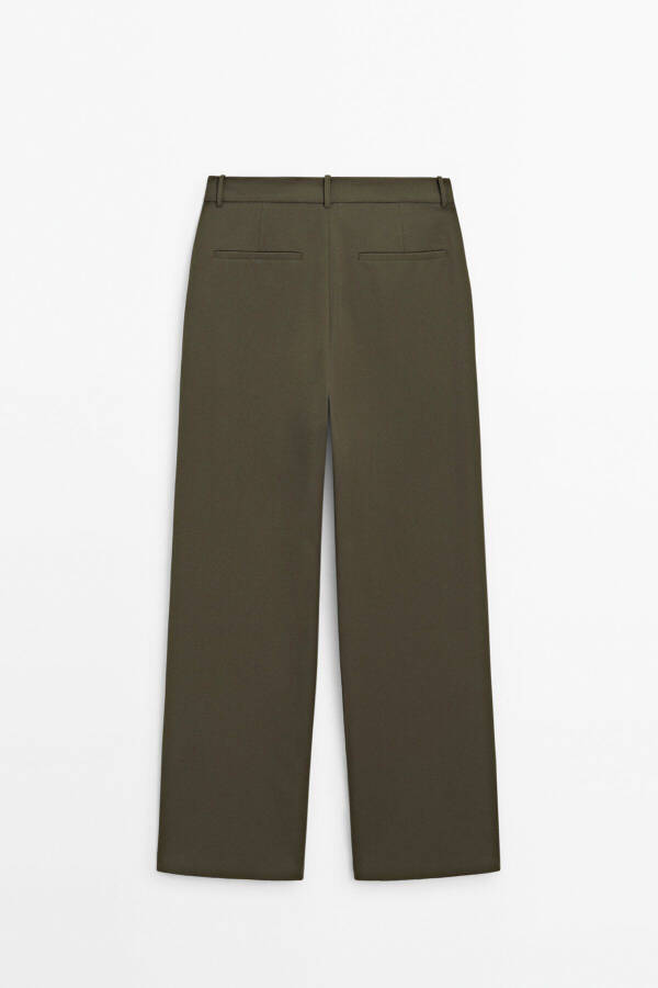 Double pleat straight fit pants - 8