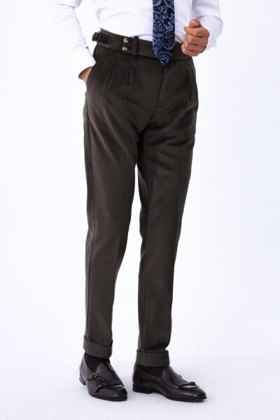 Double Pleated Men's Pants - Stylish and Comfortable Design - 4