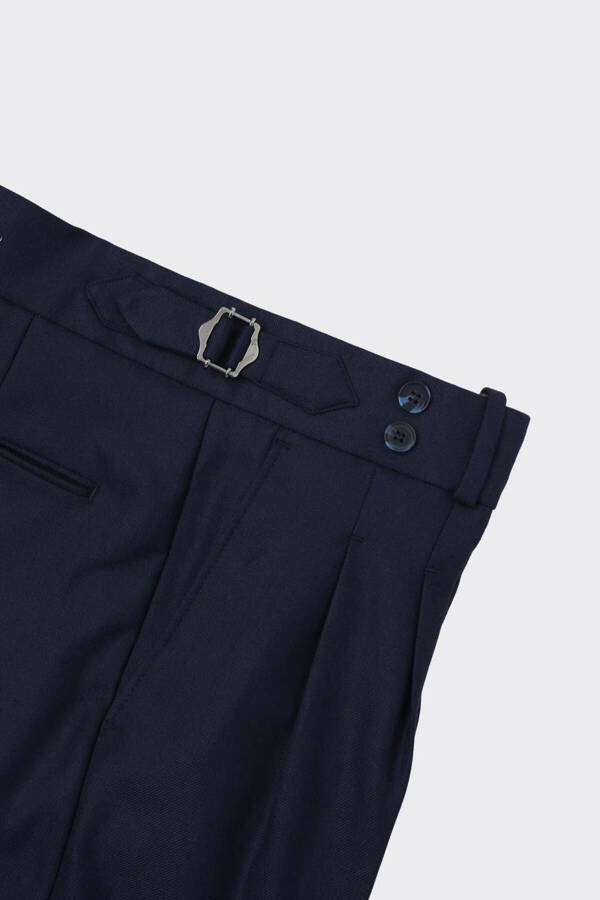 Double Pleated Men's Trousers - Stylish and Comfortable Design - 13