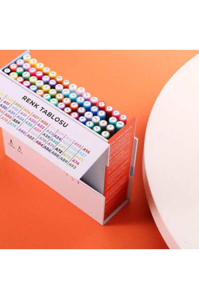 Double Sided Brush Pen 60 Pieces Marker Pen Set Bullet Journal Mandala Sketch Coloring Set - 13