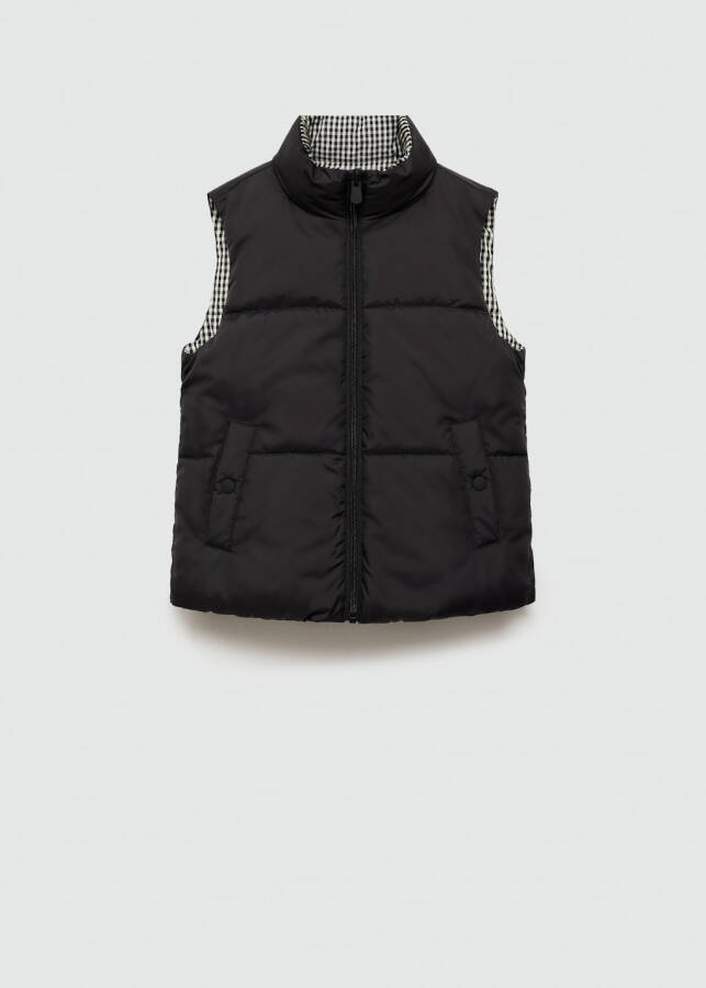 Double-sided, quilted vest - Black - 13