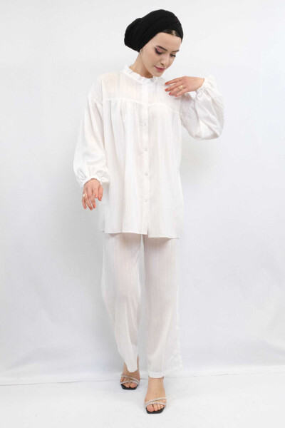 Double Suit Ecru with Robe - 2