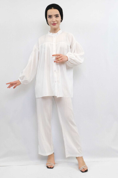 Double Suit Ecru with Robe - 5