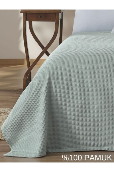 Double Waffle Patterned Bedspread Hotel Type Luxury Pike - 10