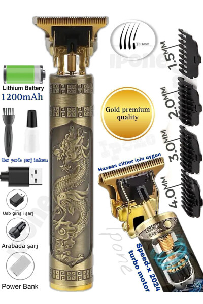 Dragon Steel Case Professional Hair Beard Neckline Design All Body Hair Laser Pre-Shaving Machine - 25