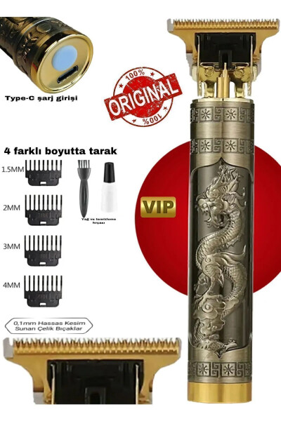 Dragon Steel Case Professional Hair Beard Neckline Design All Body Hair Laser Pre-Shaving Machine - 23