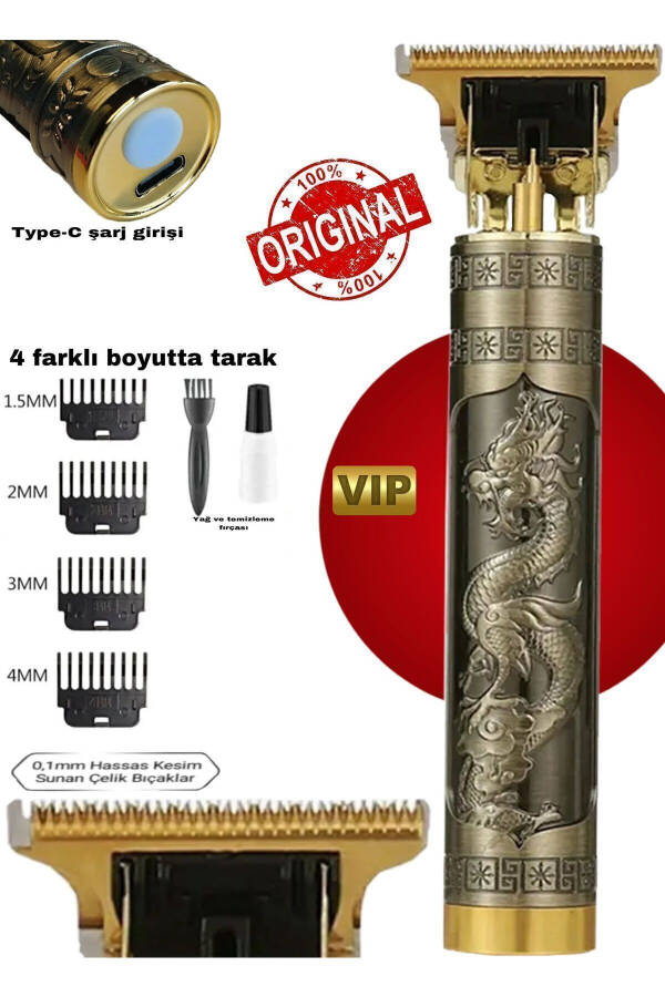 Dragon Steel Case Professional Hair Beard Neckline Design All Body Hair Laser Pre-Shaving Machine - 33