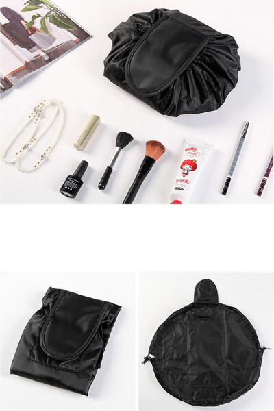 Drawstring Makeup Bag - Makeup Organizer Bag - 2