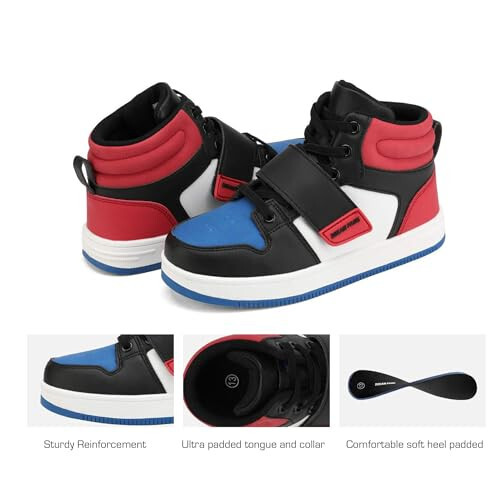 DREAM PAIRS Boys Girls High Top Sneaker LilLegends Skyhigh Basketball Shoes - 3