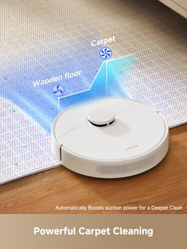 dreame D10 Plus Gen 2 Robot Vacuum and Mop with Self-Emptying Base for 90 Days of Cleaning, 6000 Pa Suction and LiDAR Navigation, Obstacle Avoidance, Wi-Fi Connected - 12