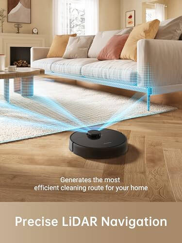 dreame D9 Max Robot Vacuum and Mop Combo, LiDAR Navigation, 4000Pa Strong Suction Power, 180mins Runtime, 2-in-1 Sweep and Mop, Compatible with Alexa - 3