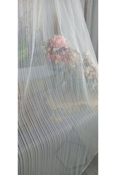 Dreamper Striped Tulle Curtain 1/3 (TIGHT) Pleat 3 - 18