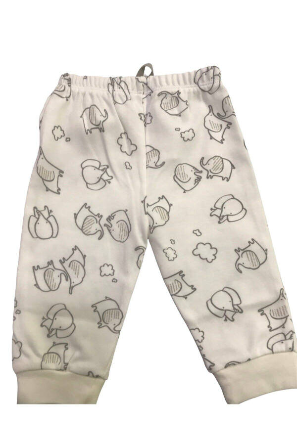 Drop Crotch Pants Cotton Ecru Elephant - 3