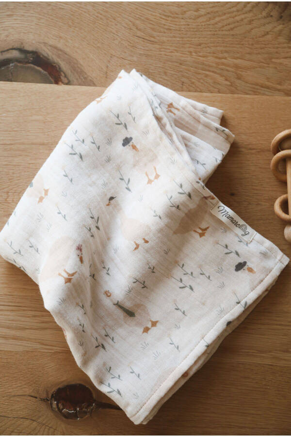 Duck Series 100% Cotton Multipurpose Muslin Blanket Swaddle (95X95 cm.) - 13