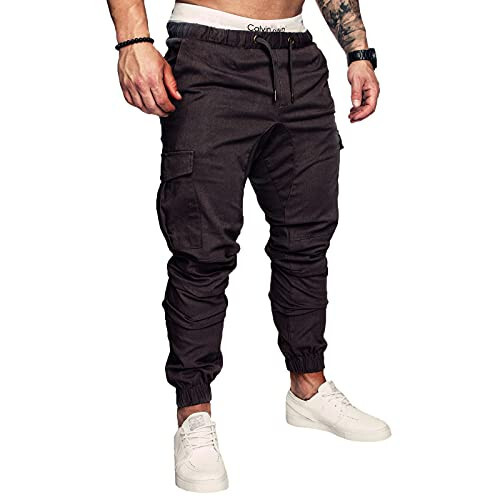 Dudubaby Mens Lounge Pants Sports Casual Jogging Trousers Lightweight Hiking Work Pants Outdoor Pant - 2