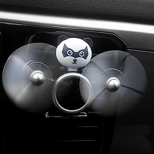 DUHKHAS Pilot Car Air Freshener, Cute Dog Car Vent Clip Air Freshener Automotive Air Outlet Fan Diffuser, Car Interiors Vent Decoration (Dog) - 3