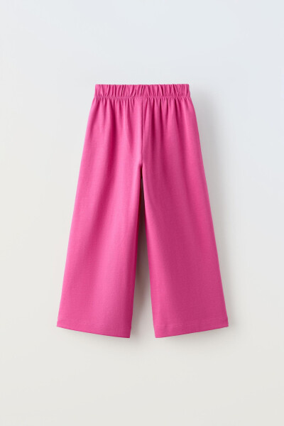 DÜZ RENK WIDE LEG PANTOLON Pembe - 2