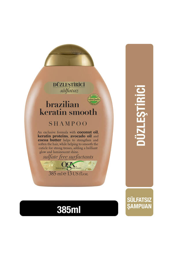 Düzleştirici Brazilian Keratin Smooth Sülfatsız Şampuan 385 ml - 6