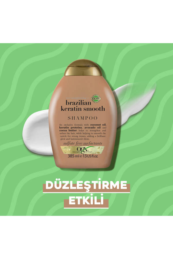 Düzleştirici Brazilian Keratin Smooth Sülfatsız Şampuan 385 ml - 9