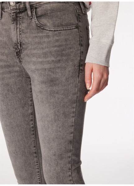 Джинсы Levi's 721 черные женские высокой посадки HIGH RISE SKINNY RIVER ROCK LSE - 12