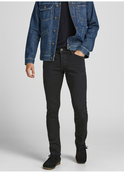 Джинсы мужские Jack & Jones 12190854_JJIGLENN JJORIGINAL AM 809, заниженная талия, skinny fit - 10