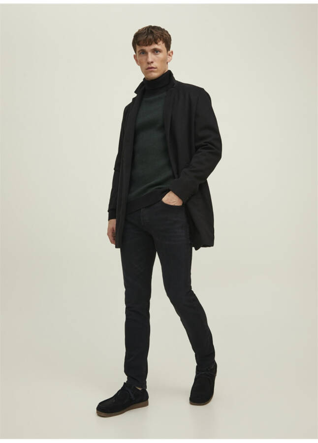 Джинсы мужские Jack & Jones 12202099_JJITIM JJORIGINAL CJ 789 N Черные, прямой крой, slim fit, стандартная посадка - 9