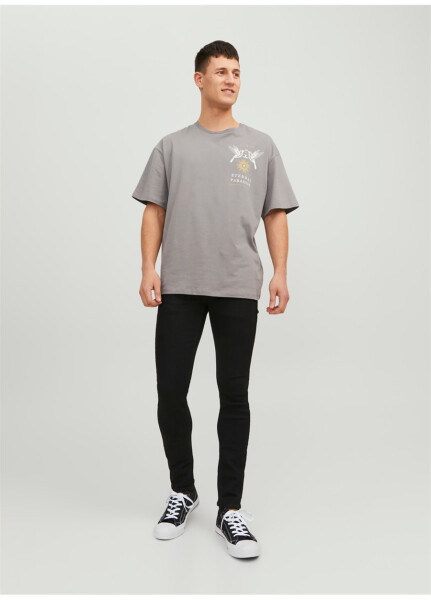 Джинсы мужские Jack & Jones 12237365_JJILIAM JJORIGINAL MF 773 черные, заниженная талия, skinny fit - 10