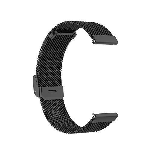 E ECSEM Metal Bands Intended for Bestinn Women Men Stainless Steel Mesh Adjustable Wristband Replacement Strap for Bestinn 1.47'' Smart Watch Accessories - 6