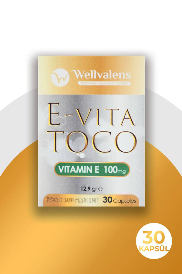 E-vita Toco (Vitamin E Acetate 100mg) 30 Capsules - 1