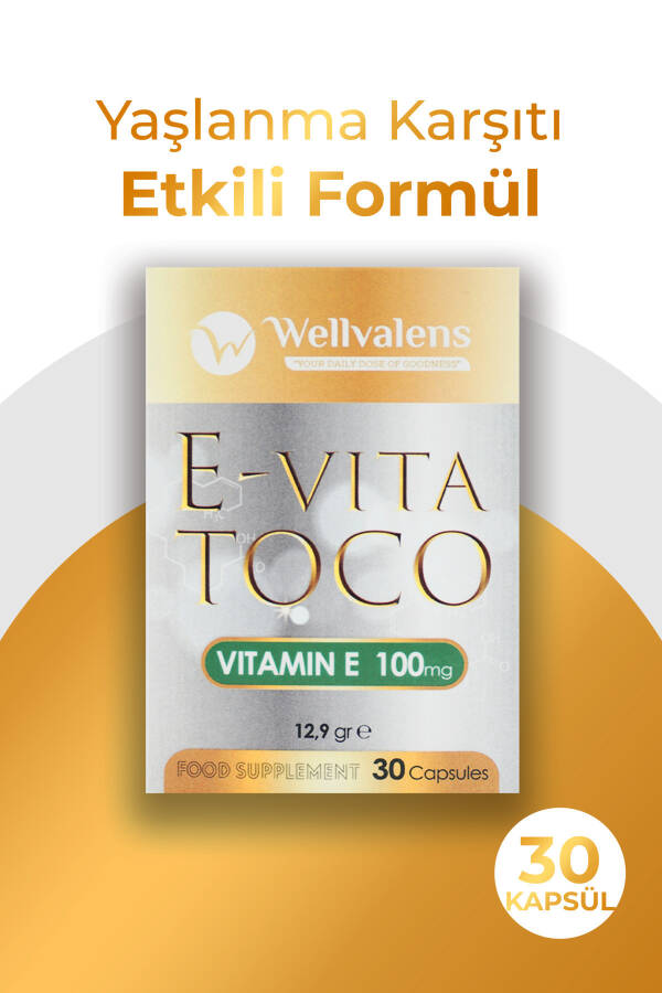 E-vita Toco (Vitamin E Acetate 100mg) 30 Capsules - 3