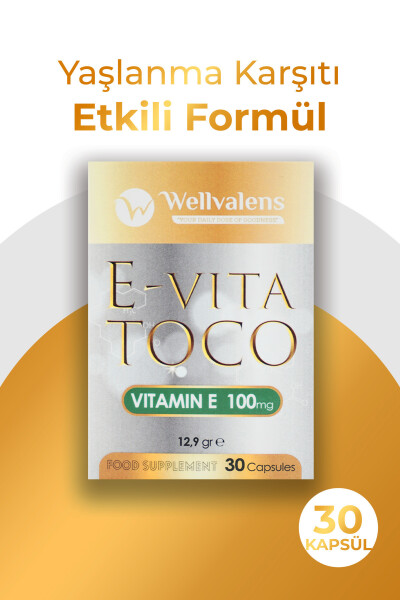 E-vita Toco (Vitamin E Asetat 100mg) 30 Kapsül - 3