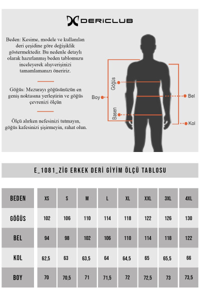 E1081 Haqiqi Teri Erkaklar Ko'ylagi Qora - 20