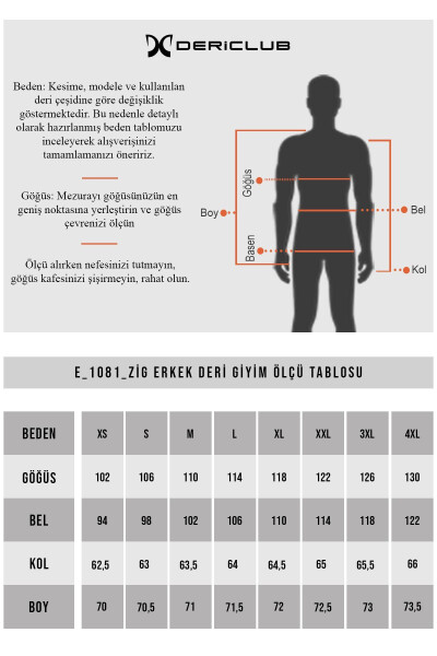 E1081 Haqiqi Teri Erkaklar Ko'ylagi Qora - 10