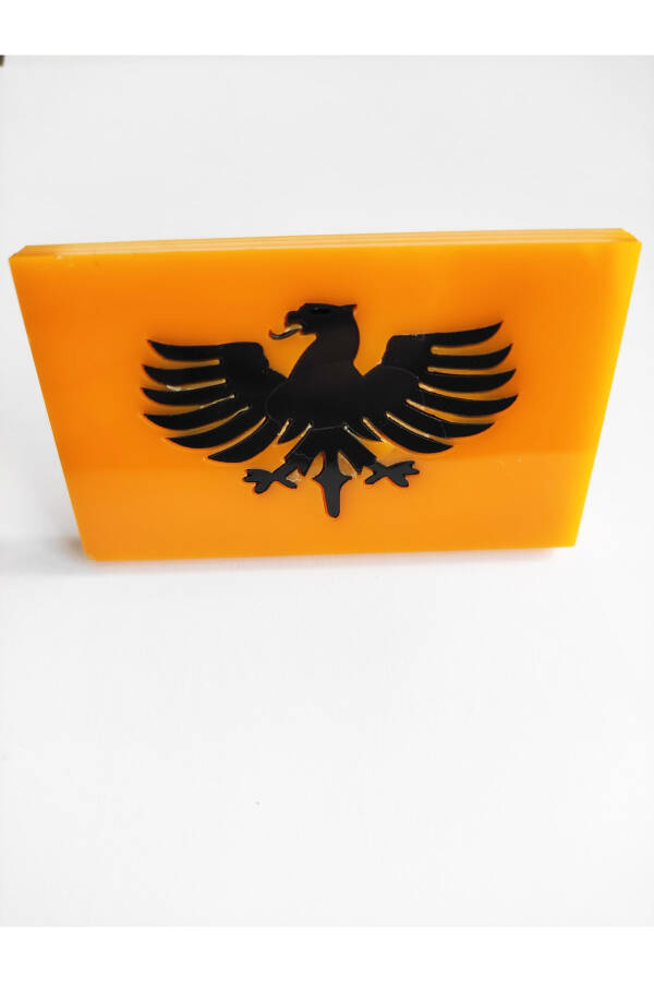 Eagle Yellow Plexiglass Shutter Emblem Screwed - 2