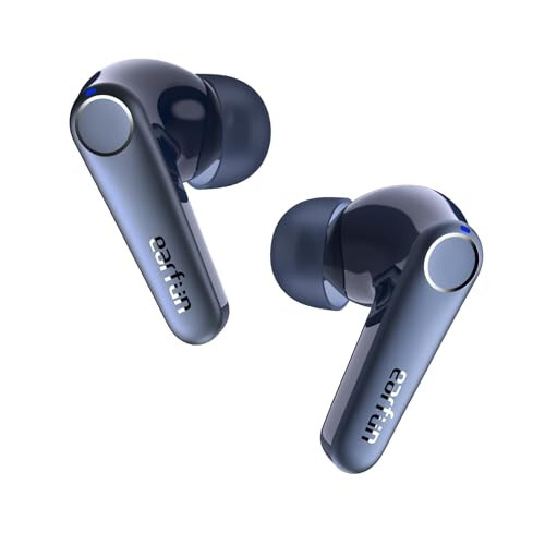 EarFun Air Pro 3 Shovqinni bekor qiluvchi simsiz quloqchinlar, Qualcomm® aptX™ Moslashuvchan ovoz, 6 ta mikrofon CVC 8.0 ENC, Bluetooth 5.3 quloqchinlar, Ko'p nuqtali ulanish, 45 soat o'ynash vaqti, Ilova orqali EQ ni sozlash, Ko'k - 1