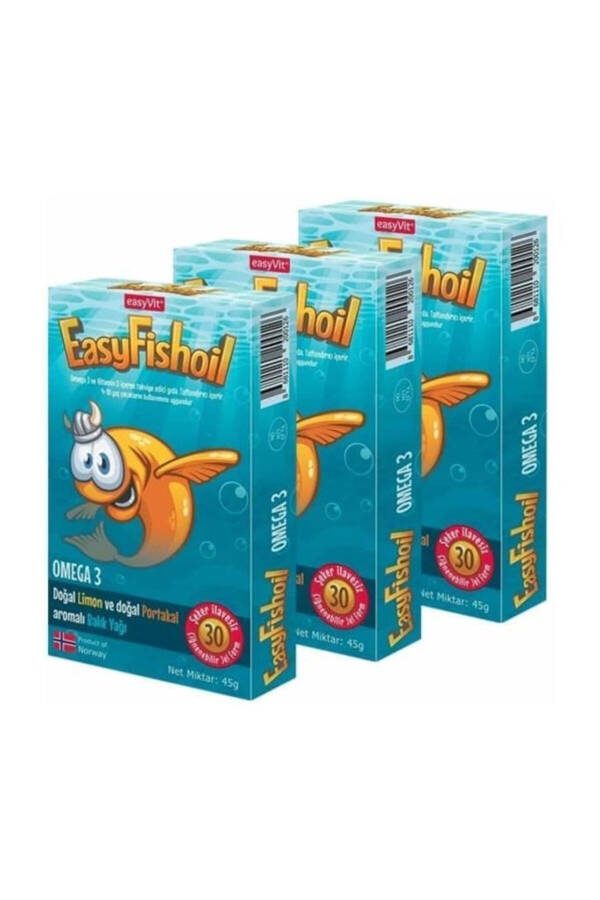 Easy Fish Oil Omega 3 Baliq Yog'i 30 Jel Kapsulası X 3 Ta'rifi - 1