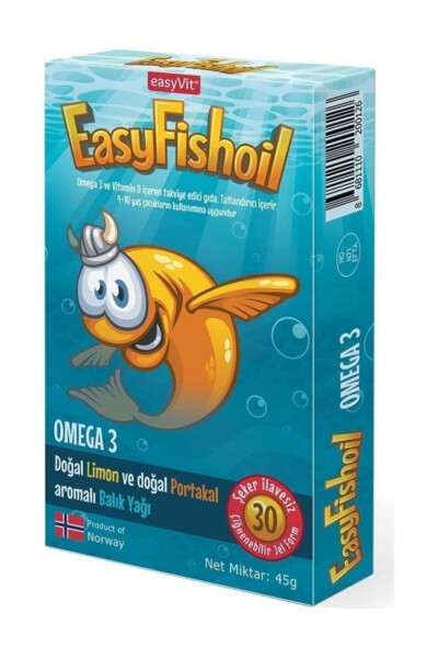 Easyfishoil Omega 3 Chaynaladigan 30 dona Jel - 2