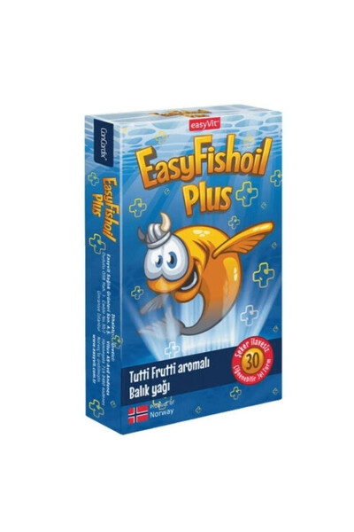 Easyfishoil Plus Baliq Yog'i Tutti Frutti Xushbo'y 30 Ta'mli Jel - 2