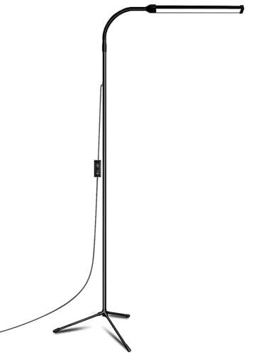 EBEST Led Floor Lamp for Eyelash Extensions Craft Task Floor Standing Light Adjustable Gooseneck Dimmable lash LED Lamp for Facial Spa Salon Makeup - 3