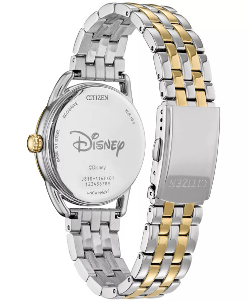 Eco-Drive Ayollar uchun Disney Empowered Minnie Mouse Ikki Rangli Zanglamaydigan Po'lat Bilaguch Soati 36mm Rangsiz - 3