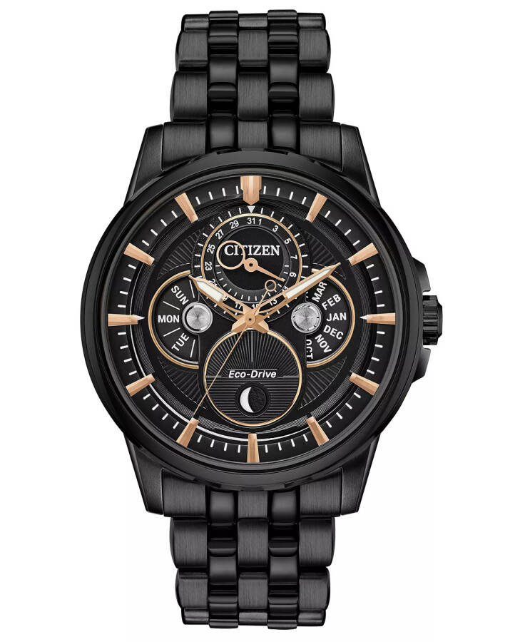 Eco-Drive Erkaklar Kalendar Gray Paslanmagan Po'lat Bilaguch Soati 44mm Gray - 1