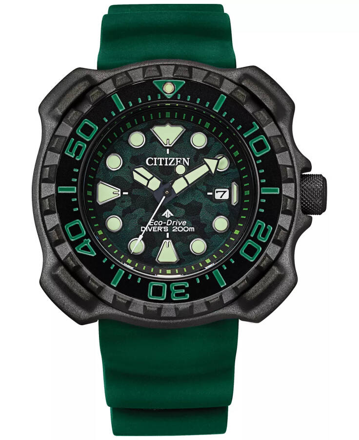 Eco-Drive Erkaklar uchun Promaster Dive Yashil Qayishli Soat, 47mm Yashil - 6